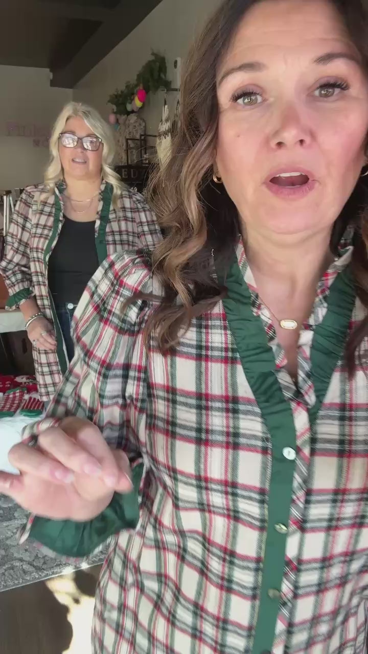 Plaid Holiday Dress