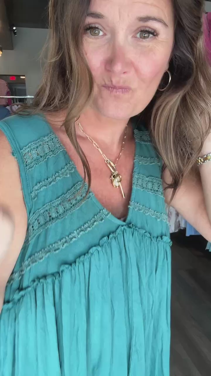 V Neck Babydoll tank