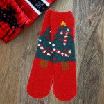 Plush Christmas Socks