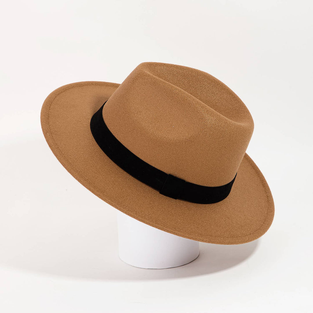 Ribbon Strap Fedora Hat