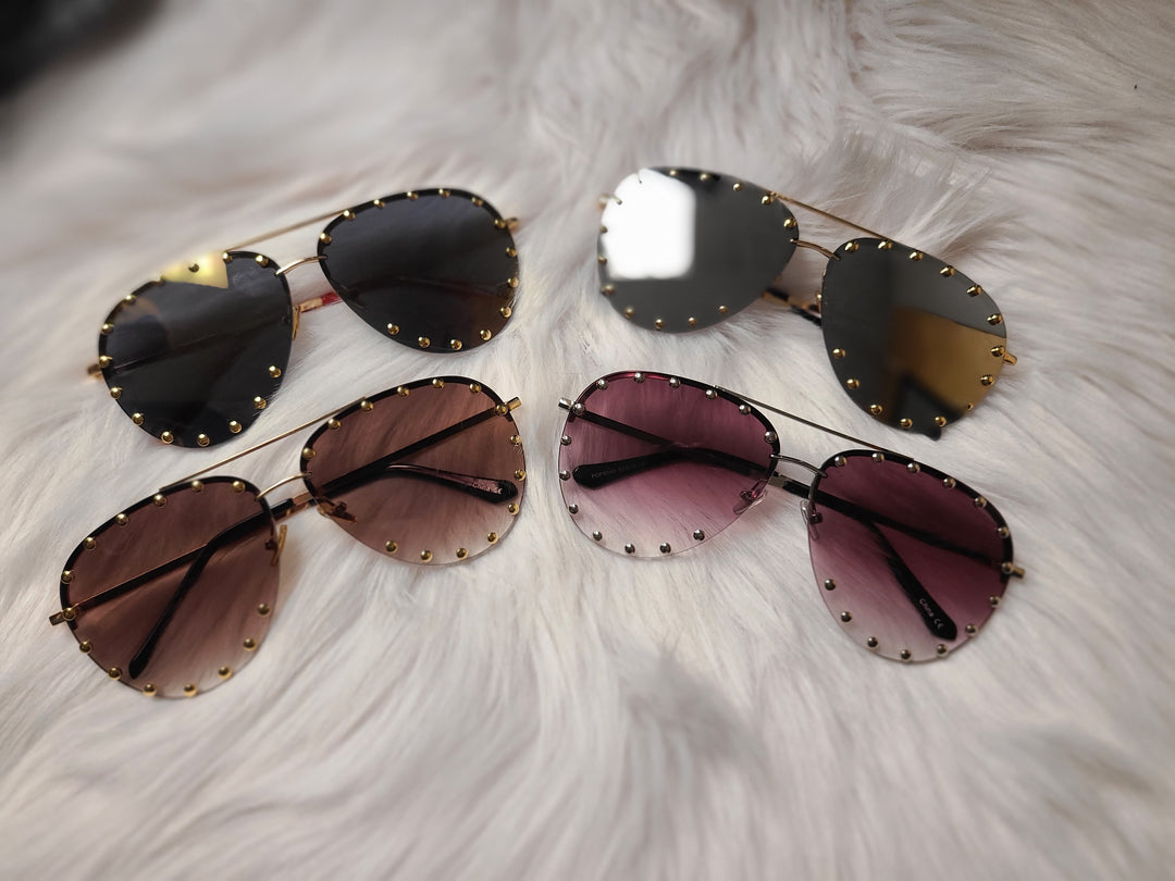 Metal Stud Sunglasses