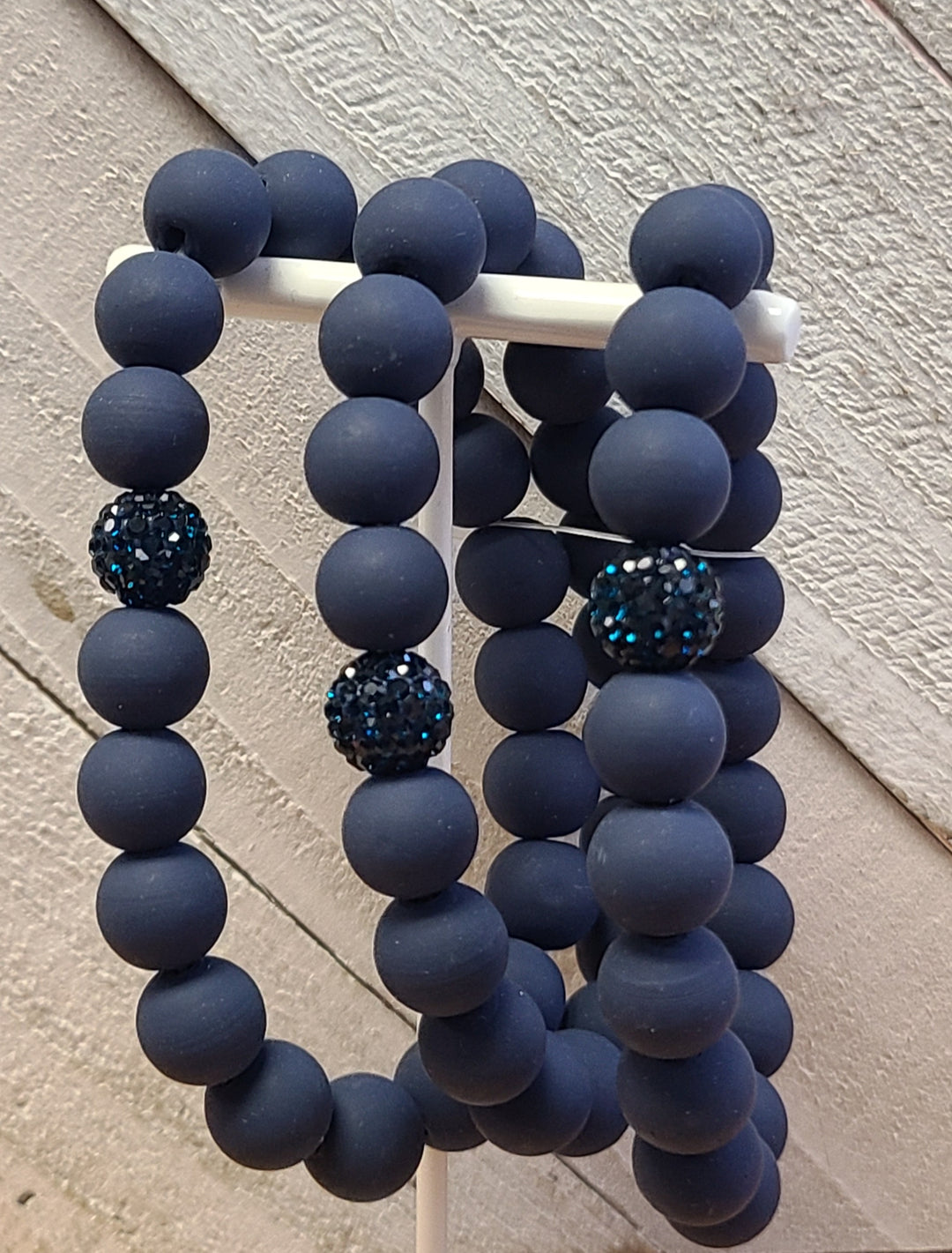 Navy Bead Bracelet