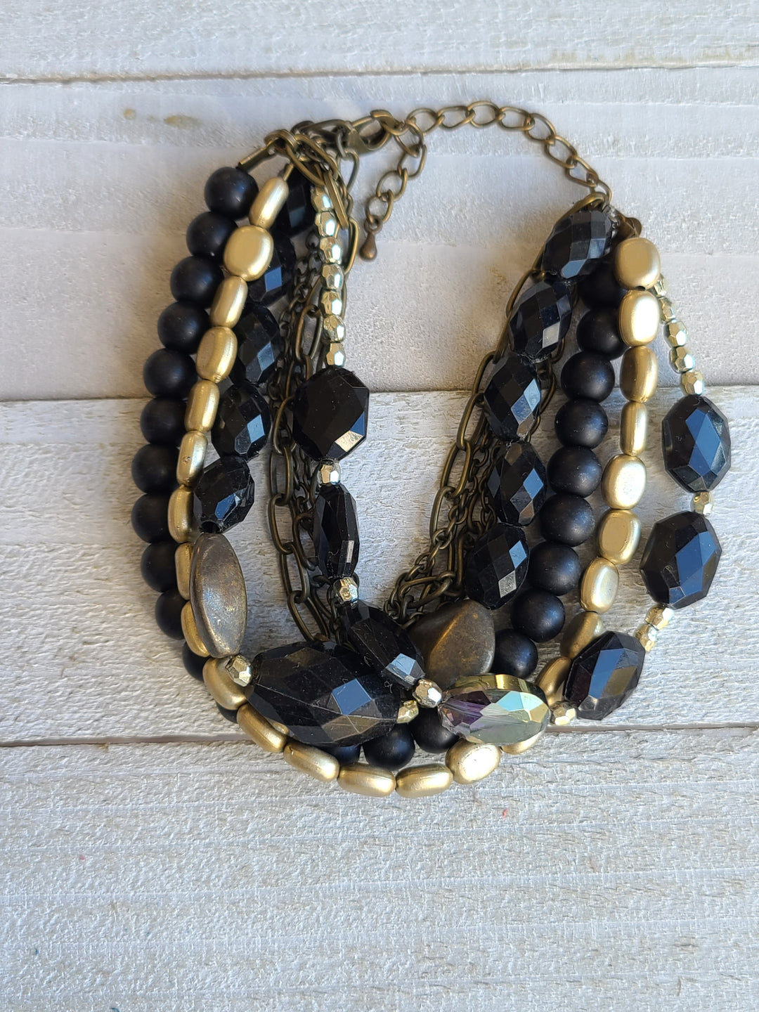 Gold & Black Bracelet