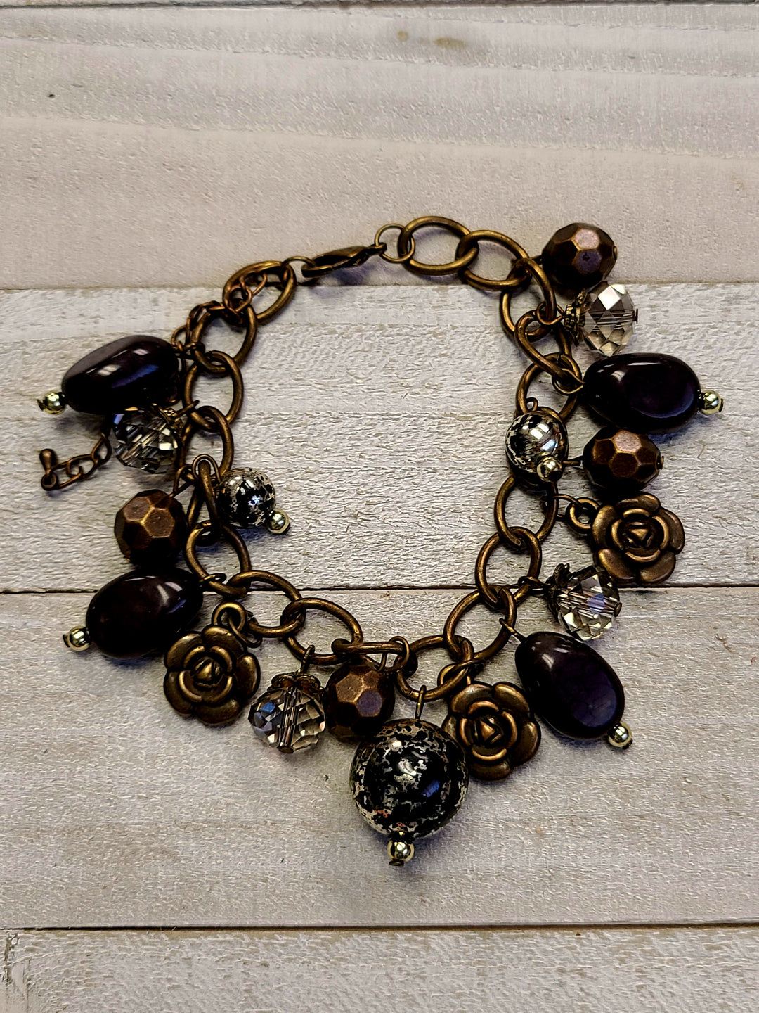 Flower & Bead Bracelet