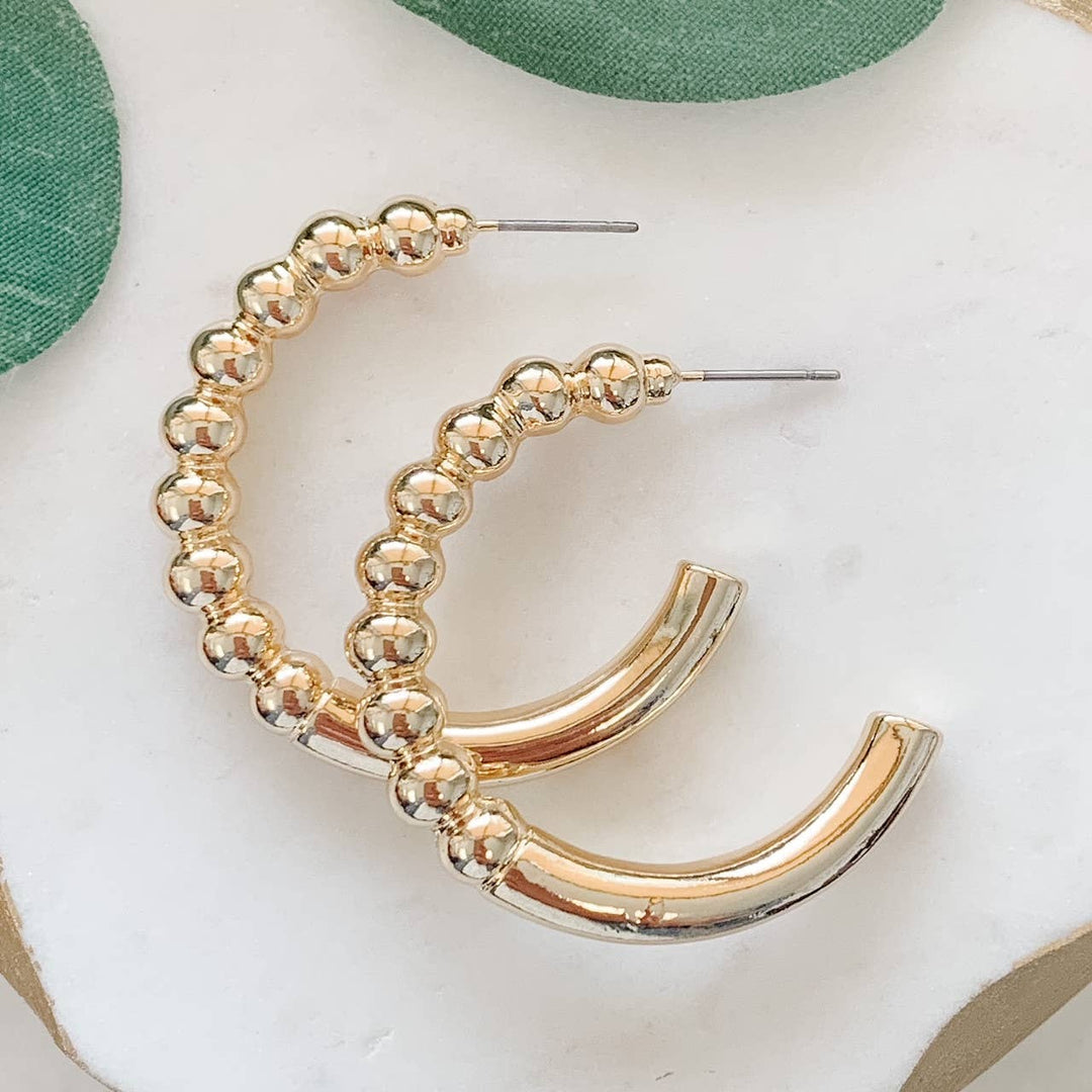 Golden Hoop Earrings