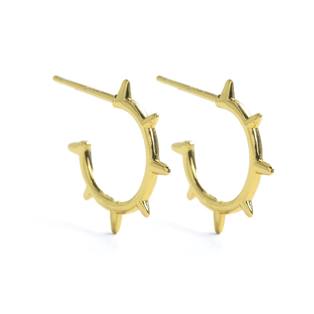 Spike Hoop Gold