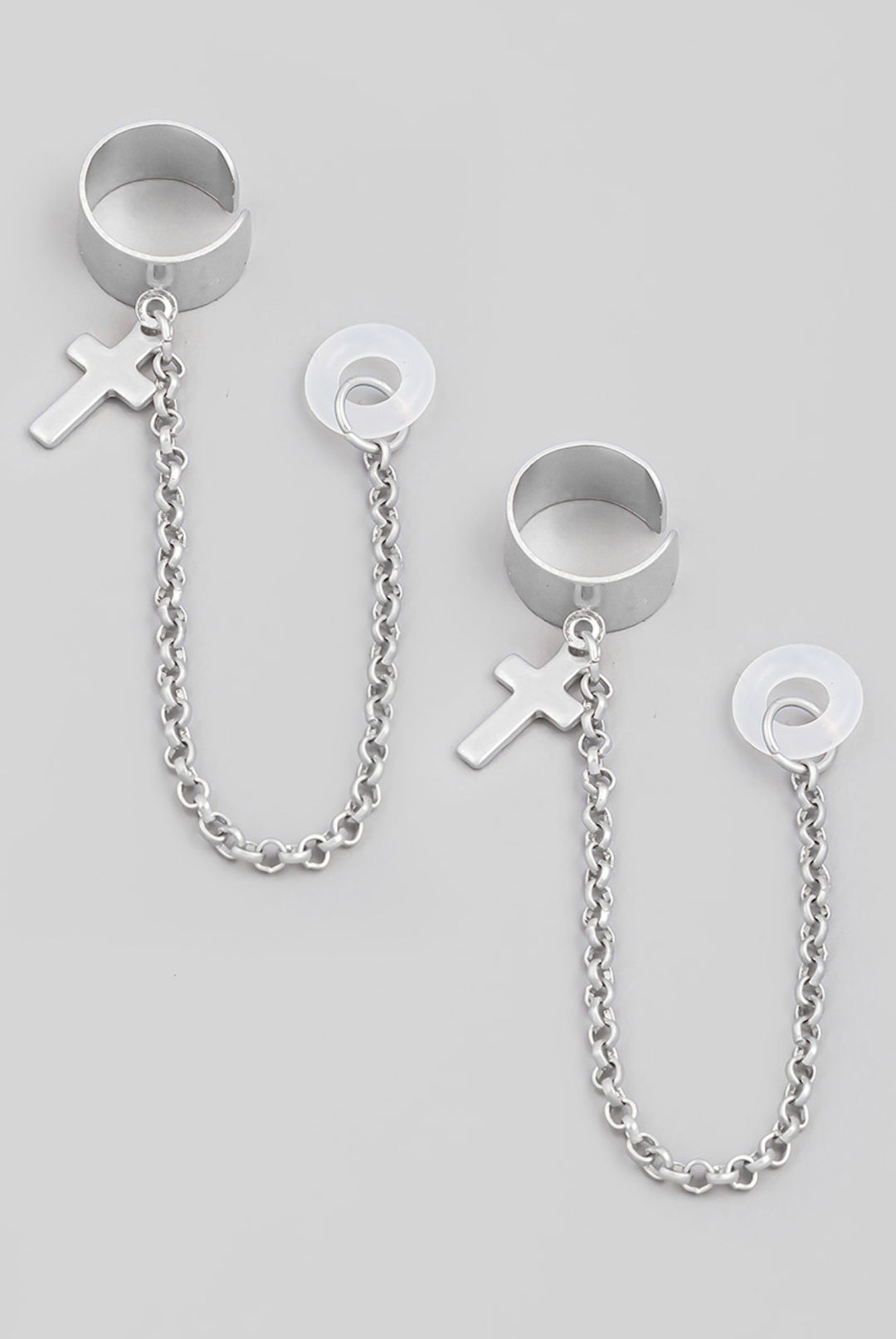 Cross Chain Cuff Airpod Earrings