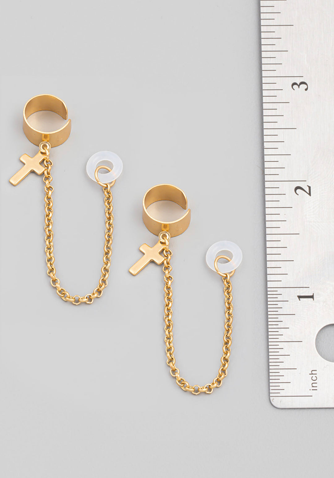 Cross Chain Cuff Airpod Earrings