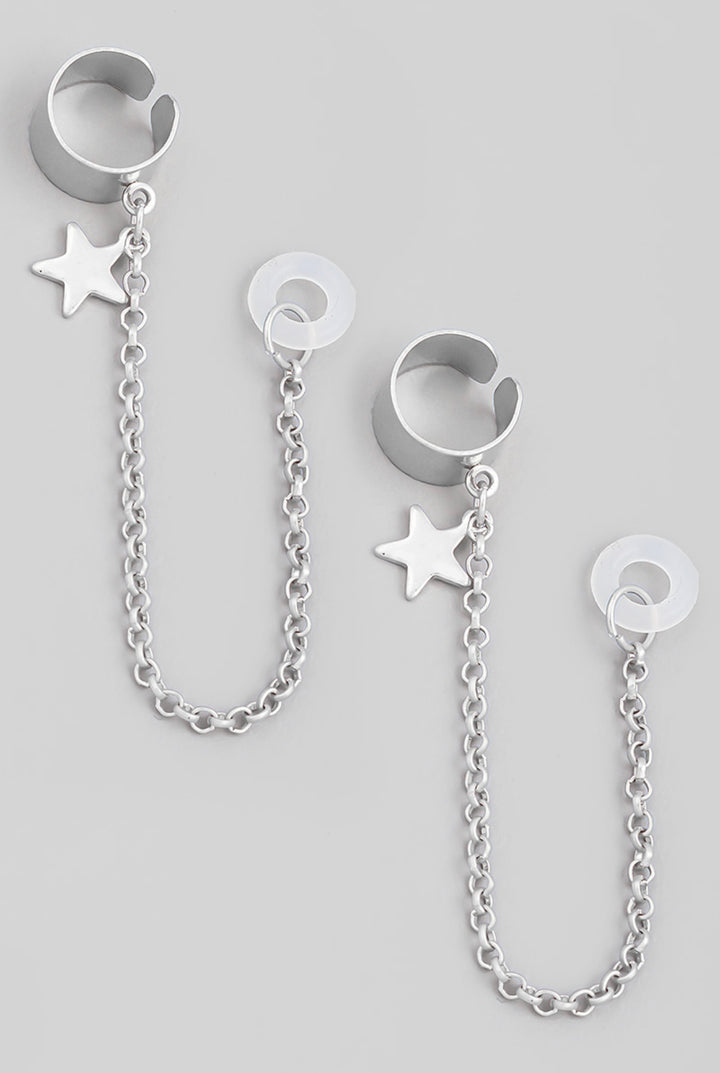 Star Chain Cuff Airpod Earrings