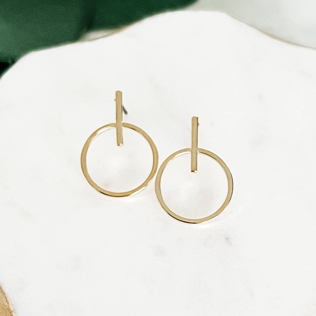 Post Circle Earrings